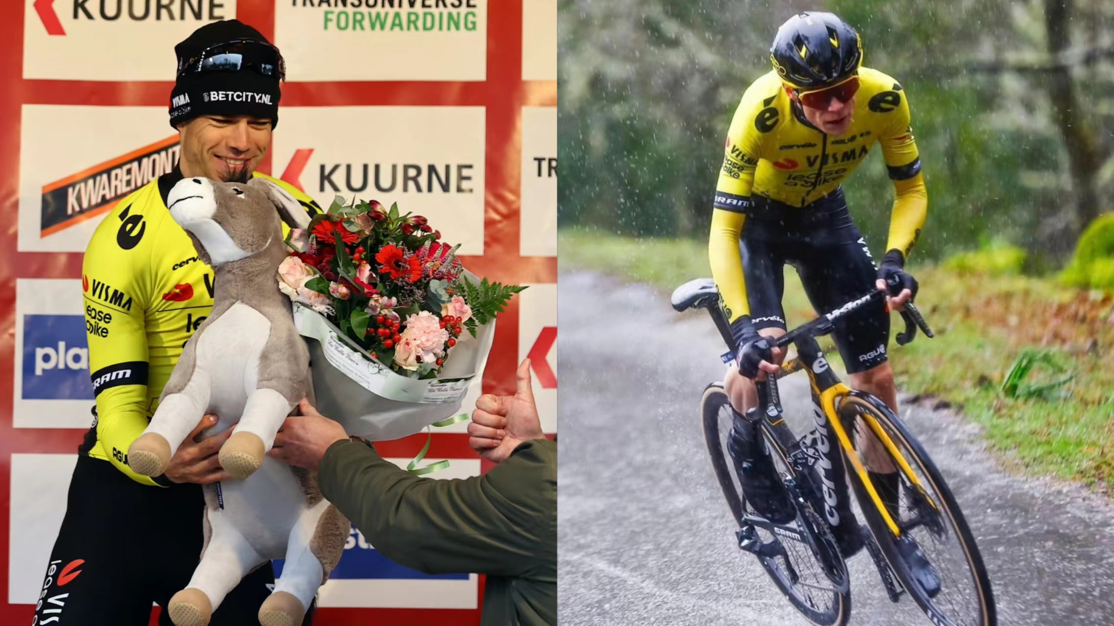 Wisma-teamstijl, Wenger en van Aert werken samen om de wielerbaan te veroveren
